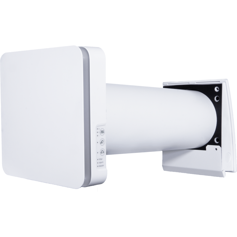 Duka One Pro 50 S ventilator med varmegenvinding, Ø160 mm, wi-fi, hvid