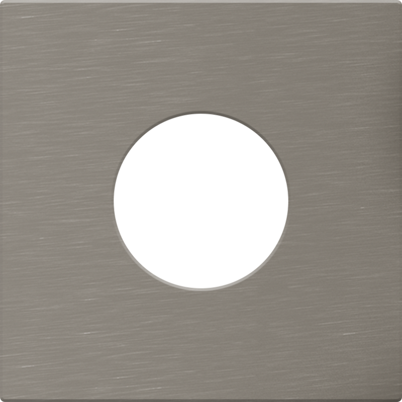 Grohe roset, til indbygningsdele, 70x70 mm, børstet antracit