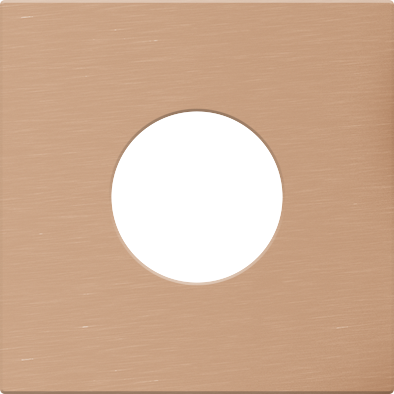 Grohe roset, til indbygningsdele, 70x70 mm, børstet kobber