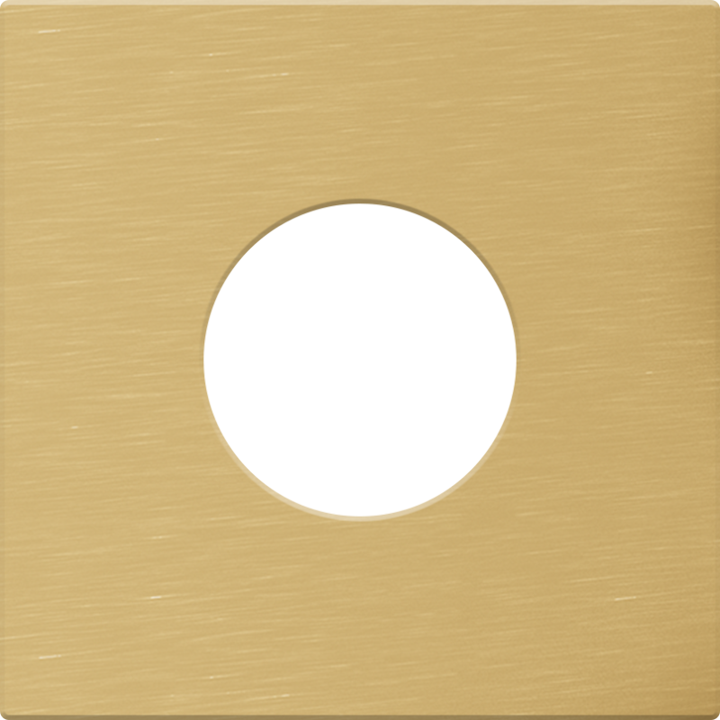 Grohe roset, til indbygningsdele, 70x70 mm, børstet messing