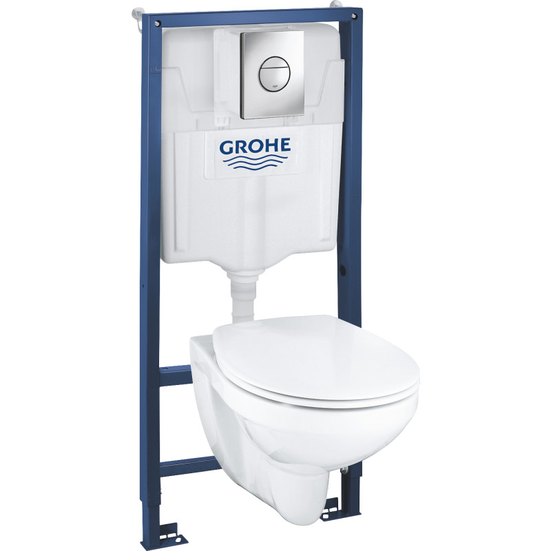 GROHE SOLIDO BAU CERAMIC hængetoilet/sæde 1130x500mm SAIL betj.p
