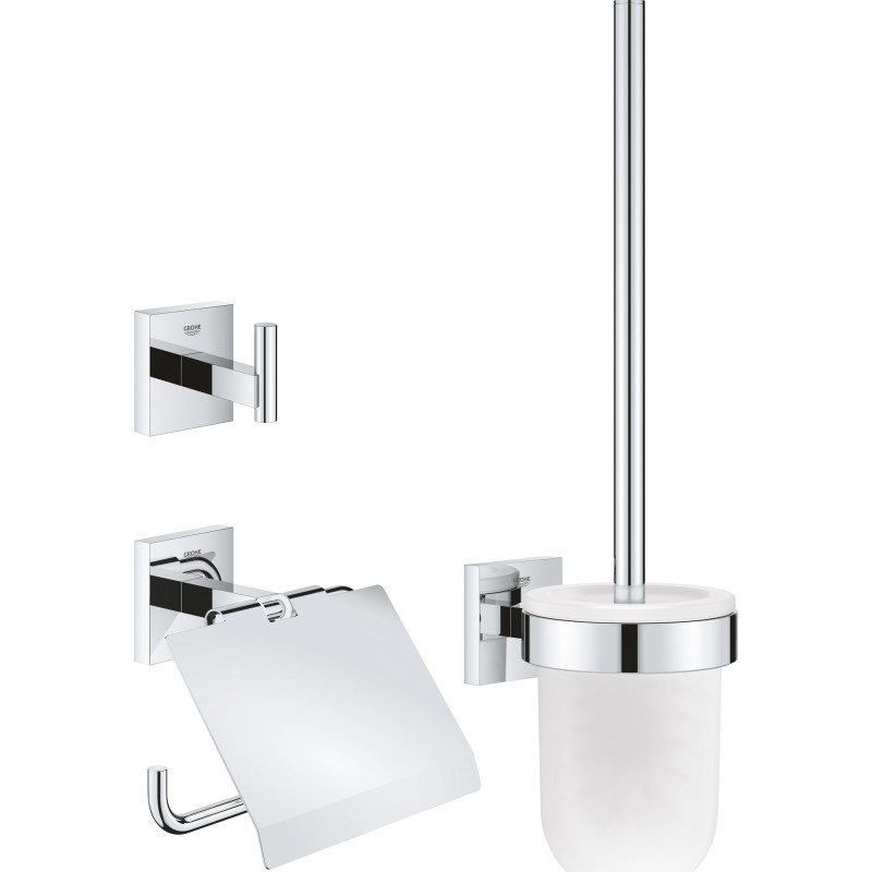 Grohe Start Cube badtillbehörsset, krom