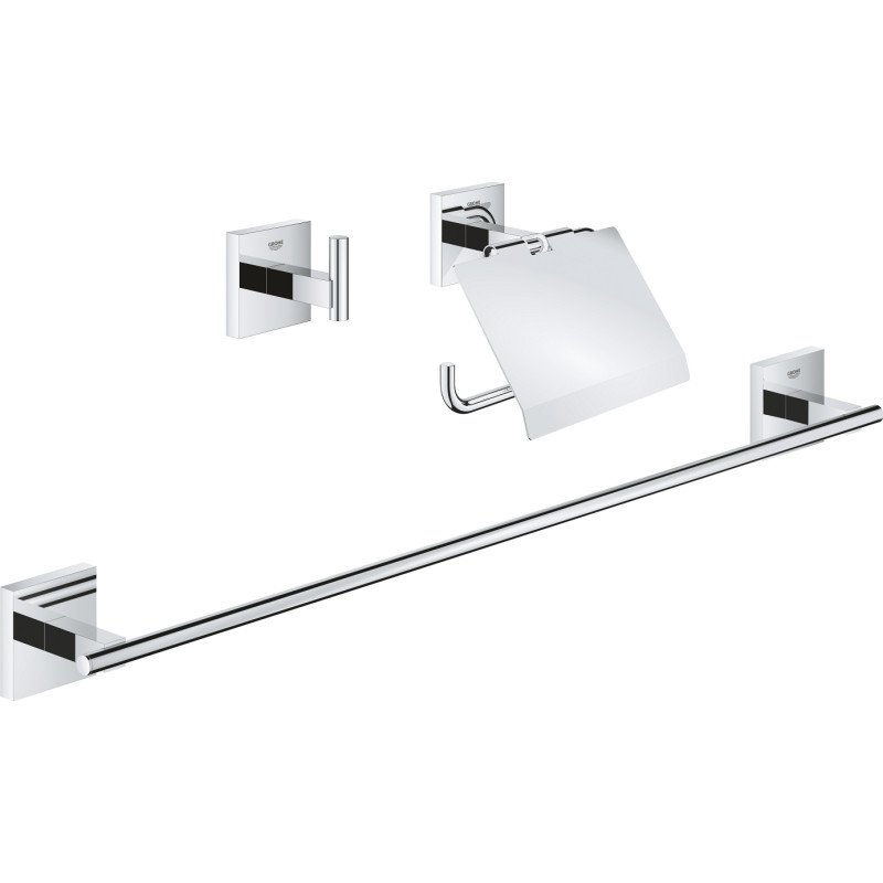 Grohe Start Cube badtillbehörsset, krom
