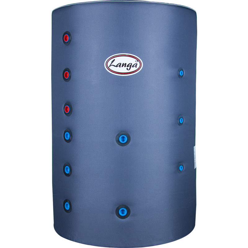 Langå buffertank, isoleret, solspiral, 300 liter
