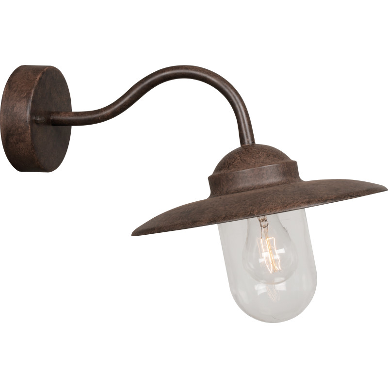 Luxembourg vglampe, 1 x E27 maks. 60W, rust brun - Nordlux