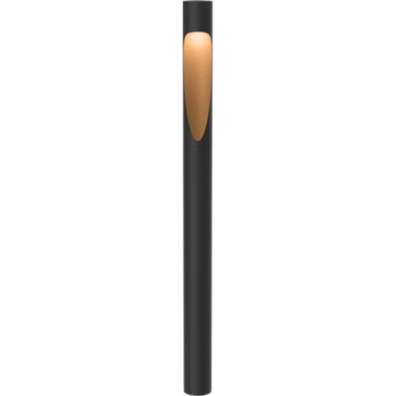 Flindt Garden Bollard Sort Texture Long Base W/Adaptor LED 3000K 8.8W I Dali 200 Lm
