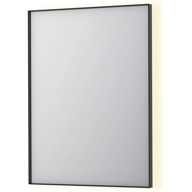 Sanibell Ink SP32 spegel med belysning, dimbar, 60x80 cm, borstad svart