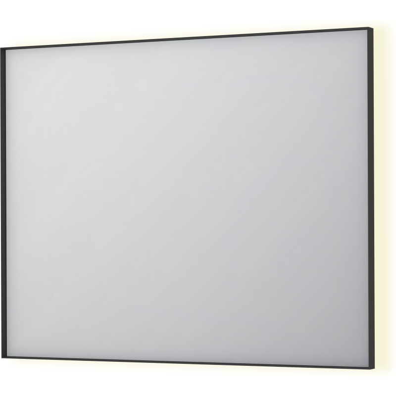 Sanibell Ink SP32 spegel med belysning, dimbar, 100x80 cm, matt svart