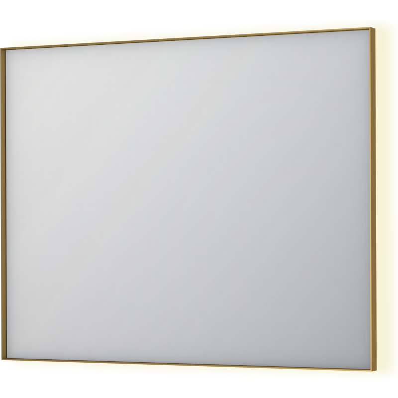 Sanibell Ink SP32 spegel med belysning, dimbar, 100x80 cm, borstad guld