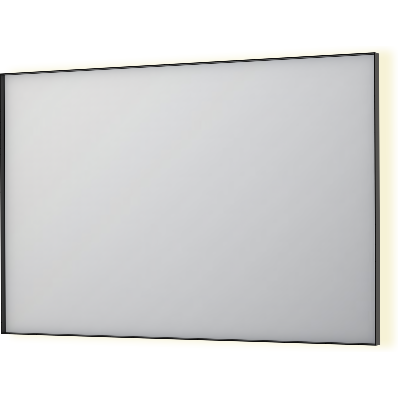 Sanibell Ink SP32 spegel med belysning, dimbar, 120x80 cm, borstad svart