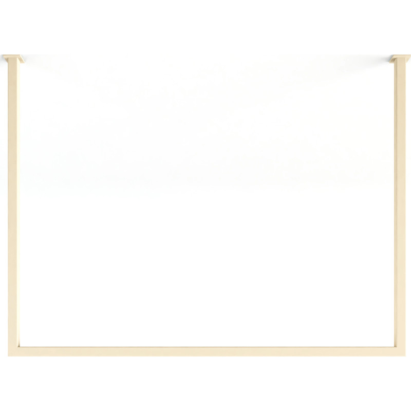 Metallbude Rubi tøjstativ, 80x80 cm, beige
