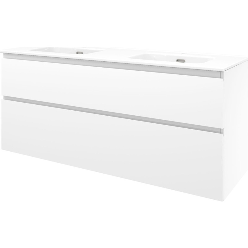 Sanibell Proline möbelpaket, 141x46 cm, vit högglans