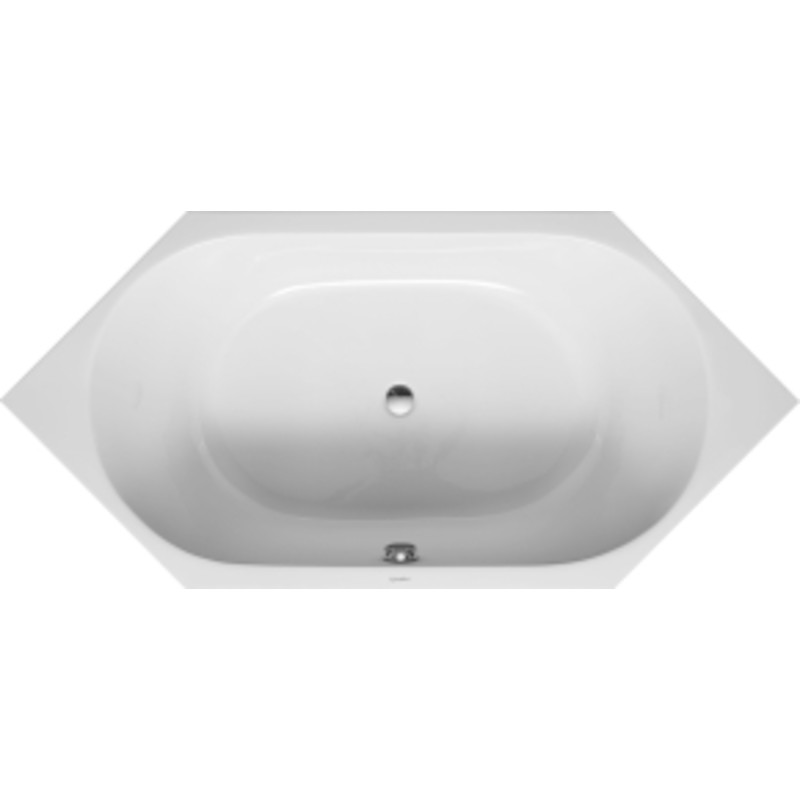 Duravit 6-kantet D-Code badekar, 190x90 cm