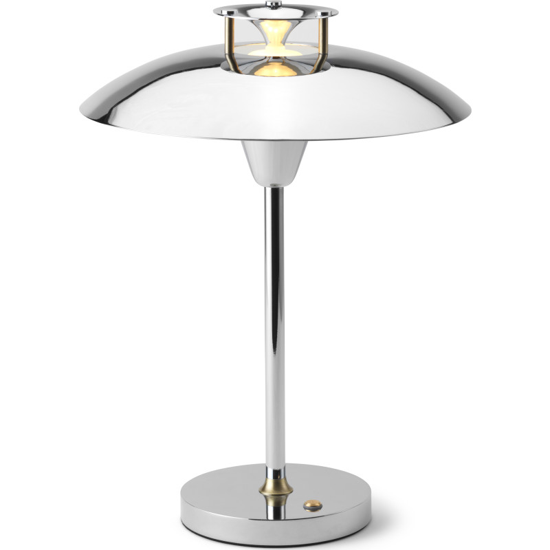 Halo Design Stepp 1-2-3 genopladelig bordlampe, krom