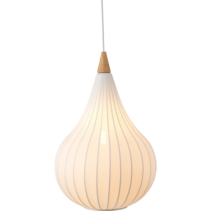 Halo Design Drops pendellampa, tyg, &Oslash;38 cm