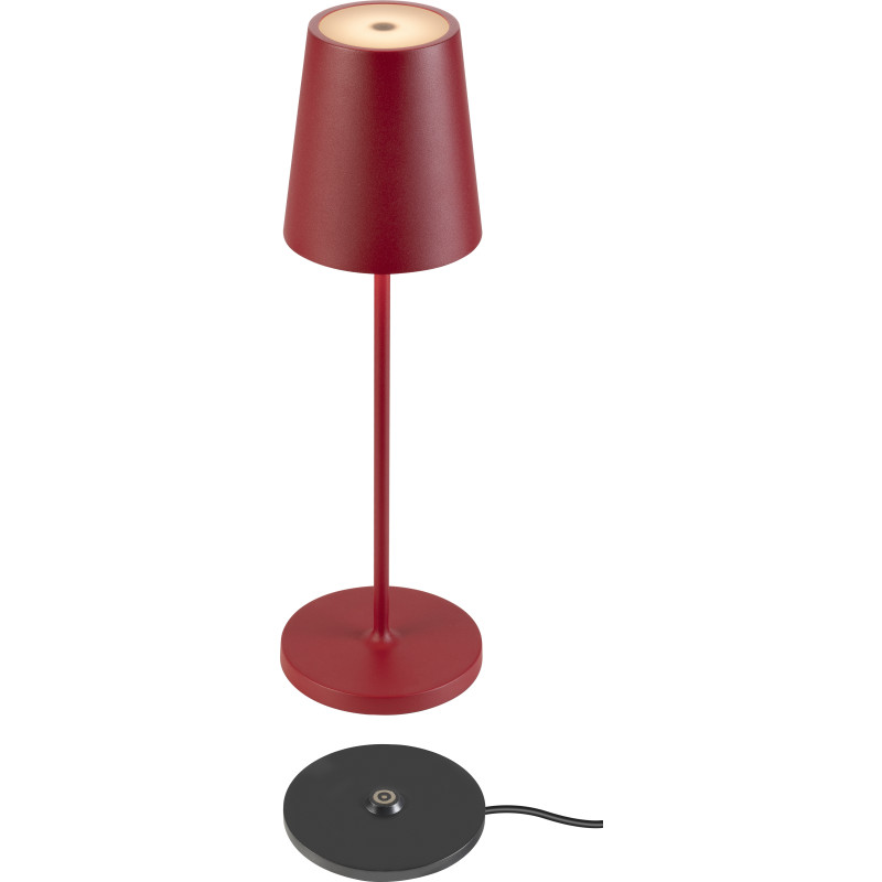 SLV Vinolina Two uppladningsbar bordslampa, r&ouml;d