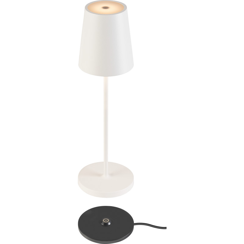 SLV Vinolina Two uppladningsbar bordslampa, vit