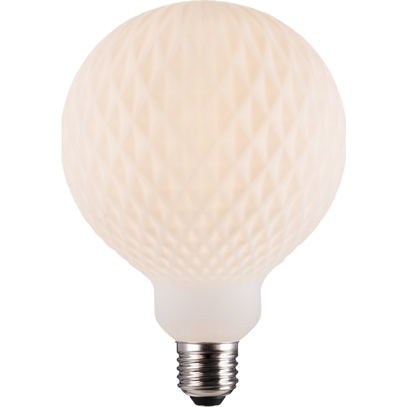 Nordlux Deco E27 G125 - Harlekin - Pære - Opal hvid