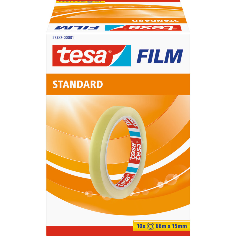 10 st Tesa Film kontorstejp, 15 mm, 66 meter