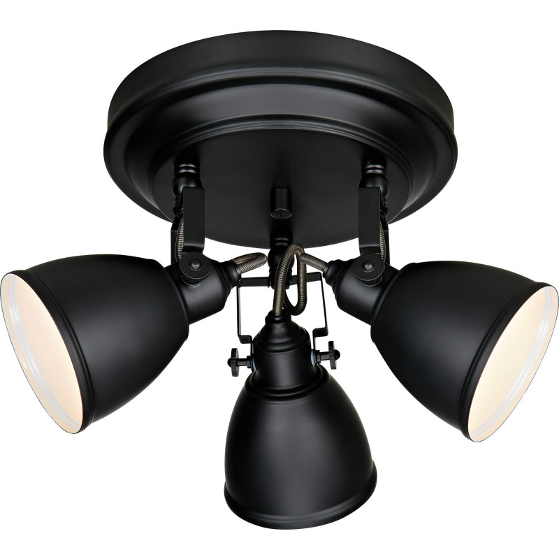 Markslojd loftlampe spots Fjallbacka 3x40W E14 sort 105815