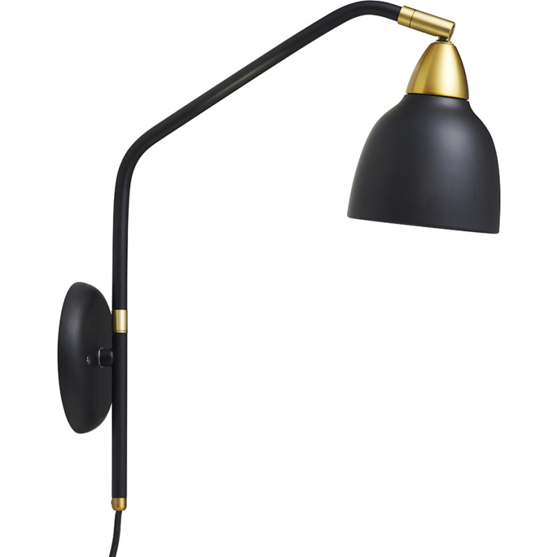 Superliving Urban vägglampe, hög, svart