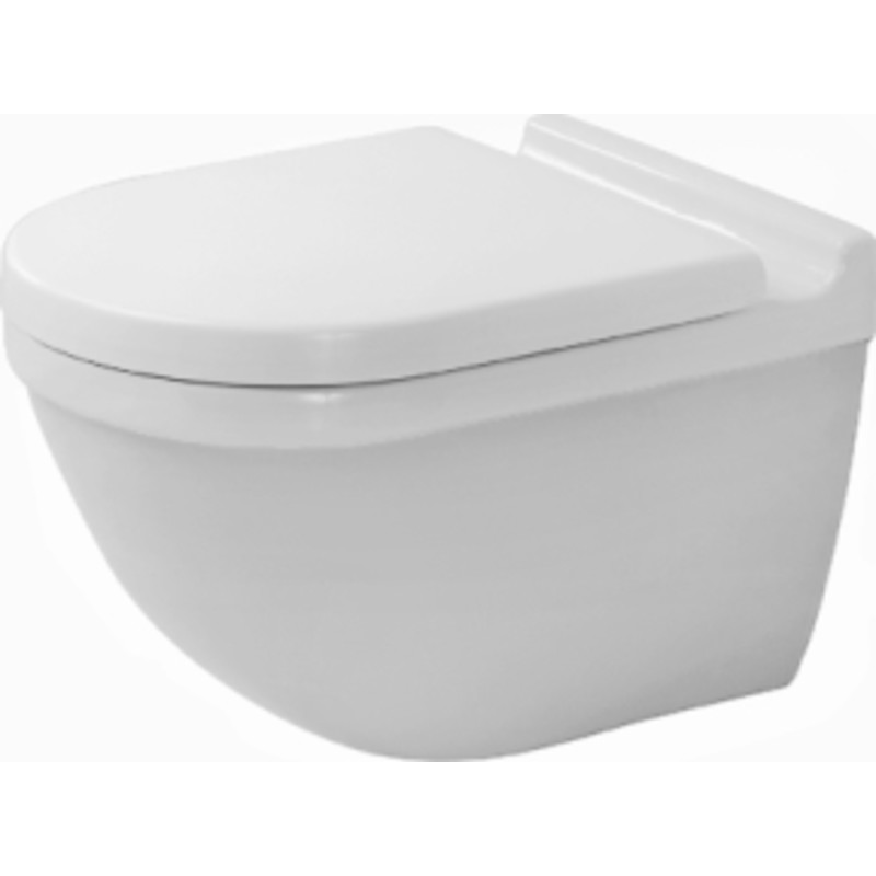 Duravit Starck 3 væghængt toilet, hvid