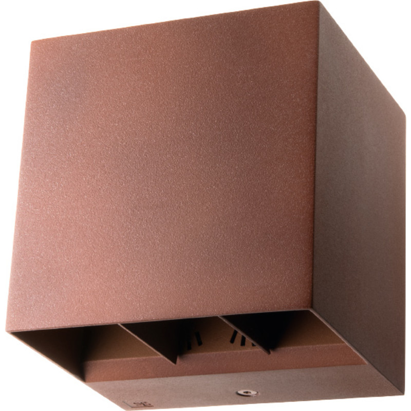 SG Armaturen Artes udendørs væglampe 8W LED 3000K, corten