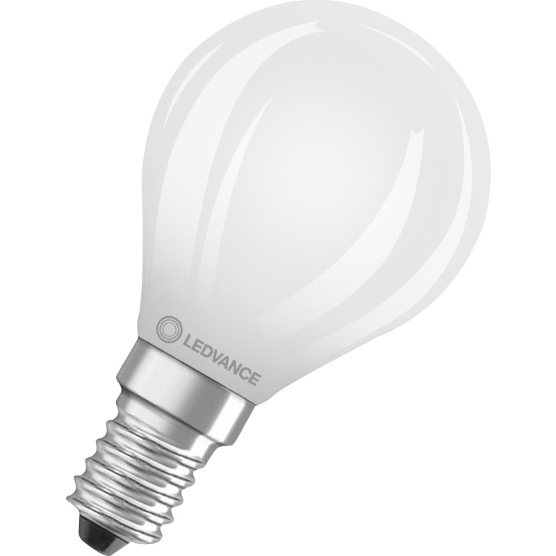 Ledvance E14 klotlampa, 2700K, 2,2W