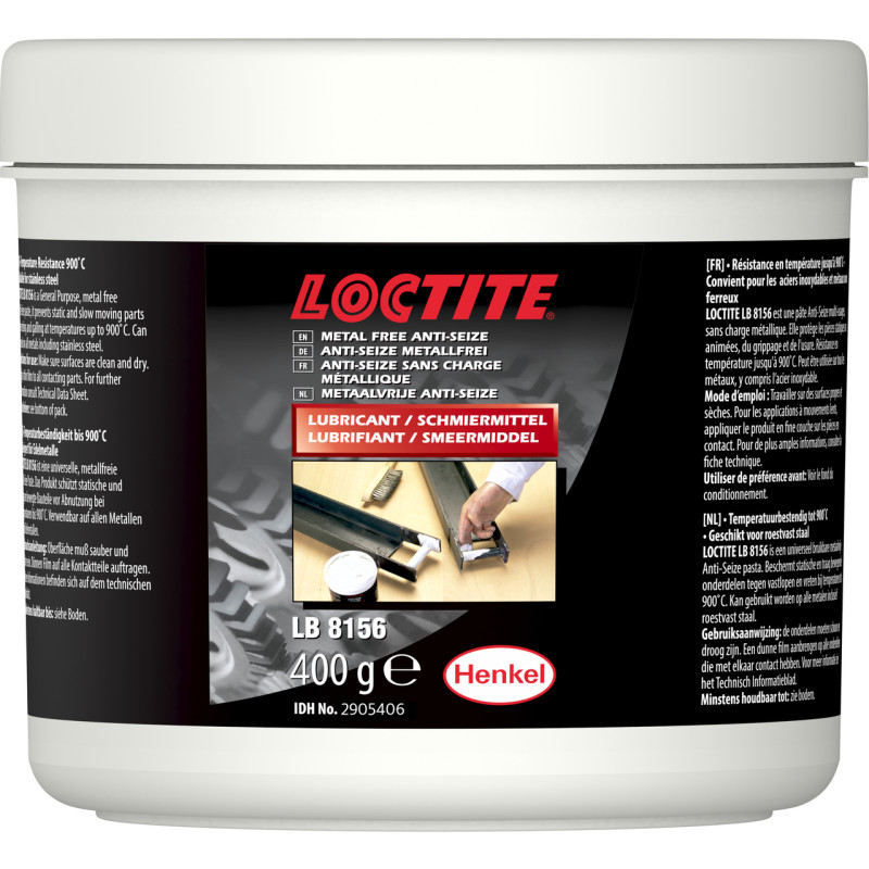 12 stk Loctite LB 8156 smøremiddel, hvid, 400g