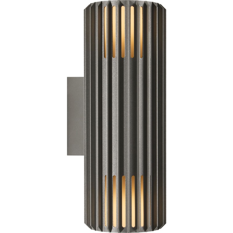 Aludra Double udendørs væglampe Seaside Anthracite med 2 lyskilder. Nordlux - Aluminium - Med én lyskilde