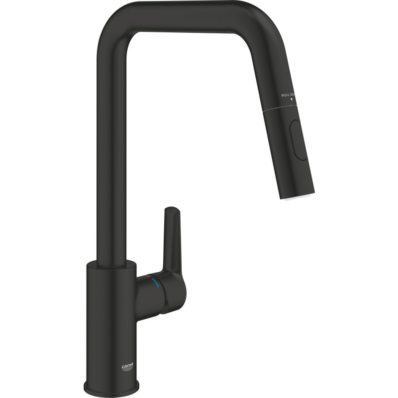 Grohe QuickFix Start kkkenarmatur, u-tud, udtrk, dual spray, matsort