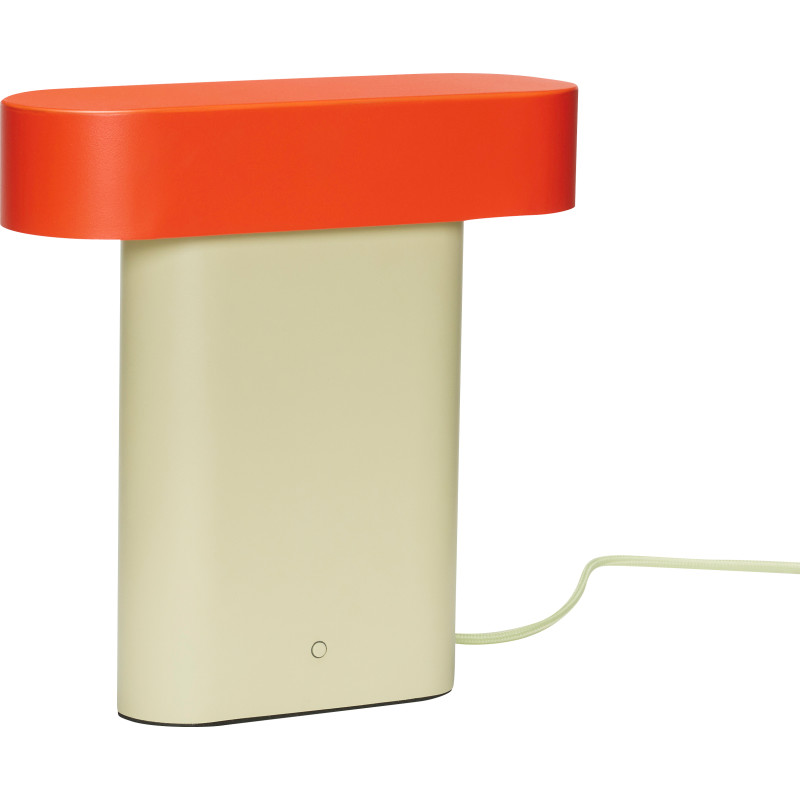 Sleek Bordlampe Green/Red - Hübsch - Stue - Design - Metal - Med én lyskilde