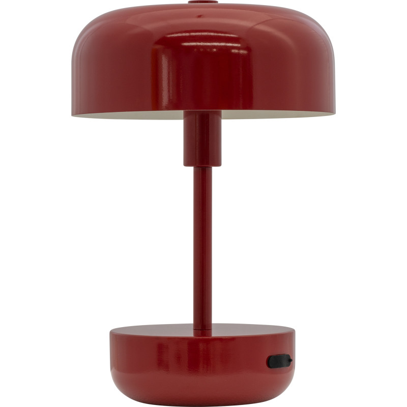 Dyberg Larsen Haipot uppladdningsbar bordslampa, r&ouml;d
