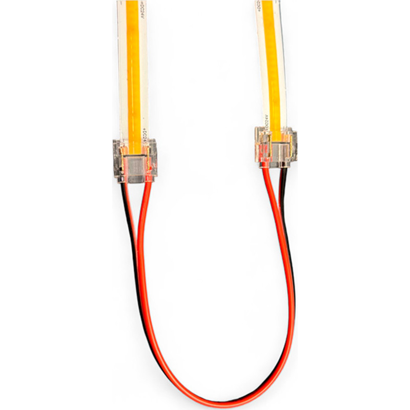 Light Solutions Double SmartClip for 10mm COB LED Ribbon with 15cm cord - 5-pack