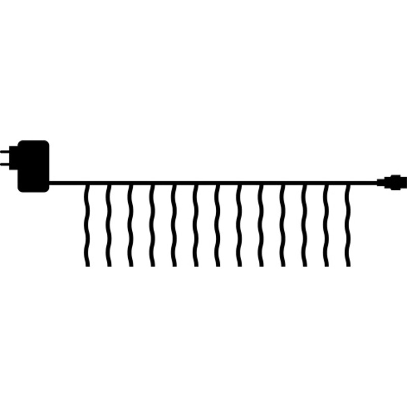 Sirius Easy-Line Istapper ljusslinga utomhus, 200 varm vita ljus, 4,5 meter