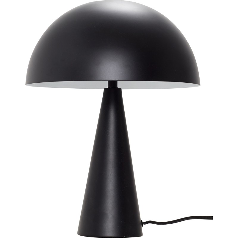Mush Bordlampe Small Black - Hübsch - Stue - Design - Metal - Med én lyskilde