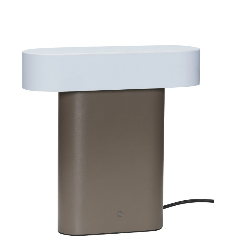 Sleek Bordlampe Brown/Light Grey - Hübsch - Stue - Design - Metal - Med én lyskilde