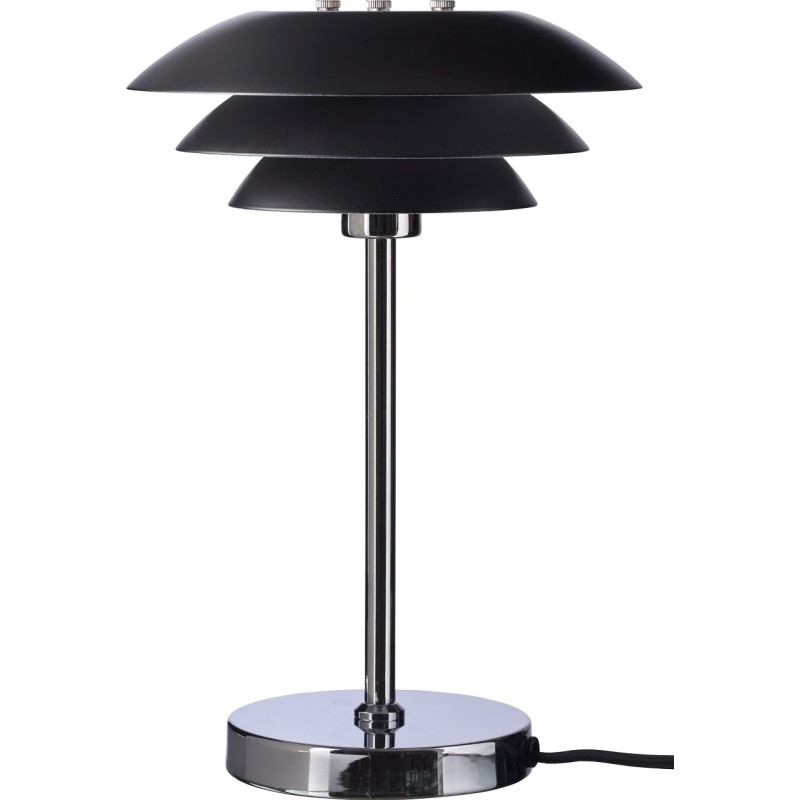 Dyberg Larsen DL20 bordslampa, krom/svart