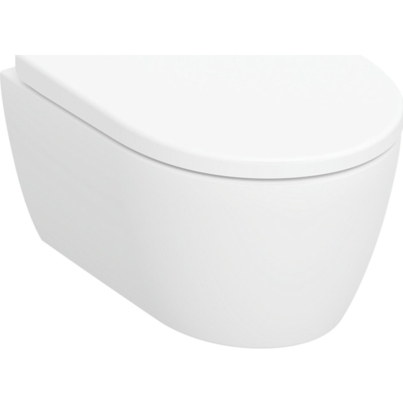 Geberit iCon væghængt toilet, uden skyllekant, hvid