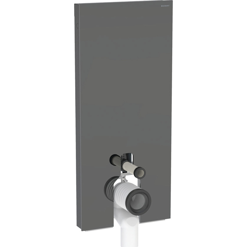 Geberit Monolith Plus cisterne til back-to-wall toilet, 114 cm, gråt glas