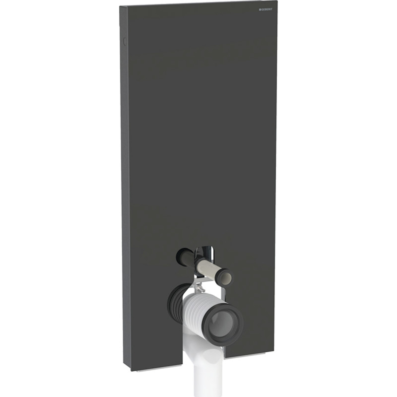 Geberit Monolith Plus cisterne til back-to-wall toilet, 114 cm, sort glas