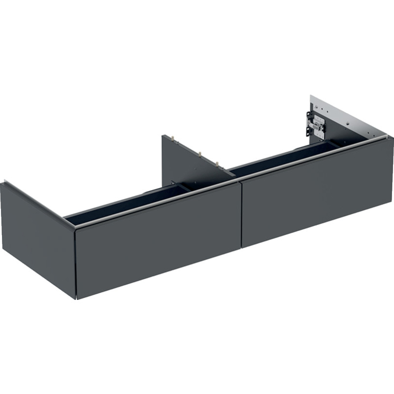 Geberit One underskab, 133,2x47 cm, mat sort