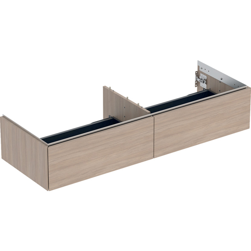 Geberit One tvättställsunderskåp, 133,2x47 cm, ek