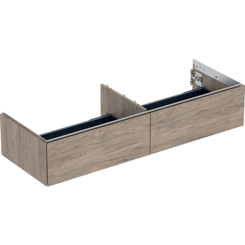 Geberit One tvättställsunderskåp, 133,2x47 cm, valnöt