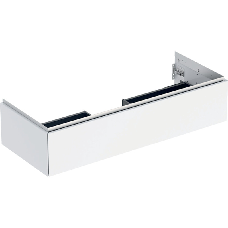 Geberit One tvättställsunderskåp, 118,4x47 cm, högglans vit