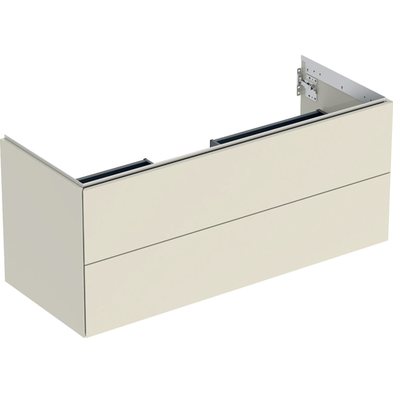 Geberit One tvättställsunderskåp, 118,4x47 cm, högglans beige