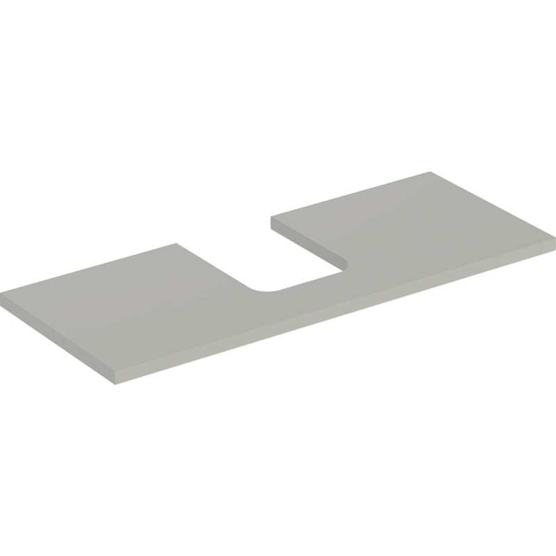 Geberit One bordplade, 119x47,3 cm, mat grå