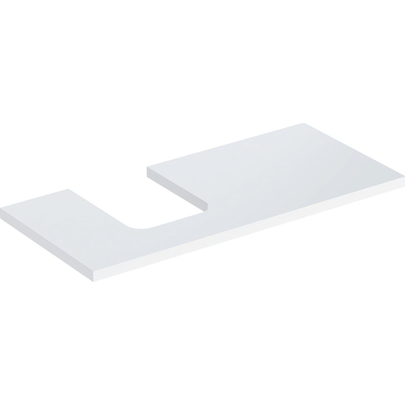 Geberit One b&auml;nkskiva, 104,2x47,3 cm, h&ouml;gglans vit