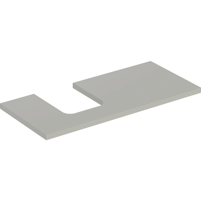 Geberit One bordplade, 104,2x47,3 cm, mat grå
