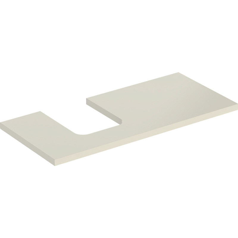Geberit One bänkskiva, 104,2x47,3 cm, högglans beige
